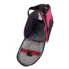 Hollow-out Portable Breathable Waterproof Pet Handbag Rose Red L YF