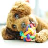 Rubber Training Chew Ball Small Bell Squeaky Sound Play Toy Dog Bite Resistant Ball Dog