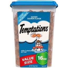 Temptations Savory Salmon Flavor Cat Treat 16 oz