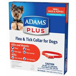 Adams Plus Flea & Tick Collar for Dogs, Small