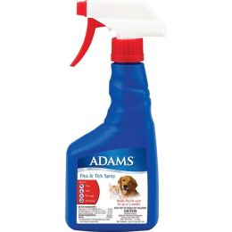 Adams Flea and Tick Spray for Cats and Dogs 16 ounces