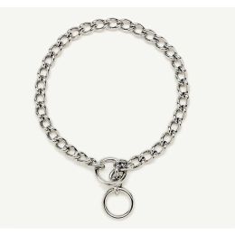 Titan Chain Training Dog Collar Fine Nickel, Chrome 2 mm x 12 in