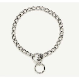 Titan Chain Training Dog Collar Medium Nickel, Chrome 2.5 mm x 18 in