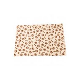 Spot Snuggler Bones/Paws Print Blanket Cream 40 in x 60 in