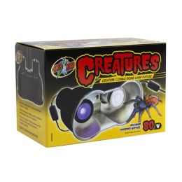 Zoo Med Creatures Combo Dome Lamp Fixture Black