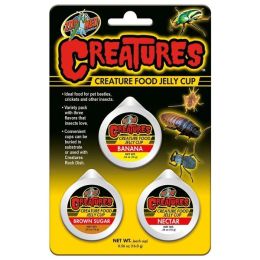 Zoo Med Creatures Food Jelly Cup 3 Pack 0.56 oz