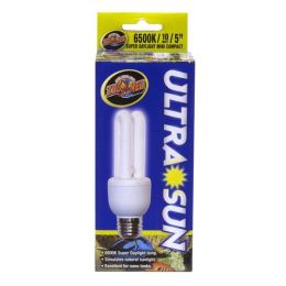 Zoo Med Ultra Sun Super Daylight Mini Compact Fluorescent Lamp White 5 in