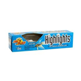 Zoo Med Highlights Incandescent Aquarium Bulb Clear 15 Watts