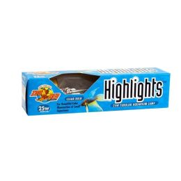 Zoo Med Highlights Incandescent Aquarium Bulb Clear 25 Watts