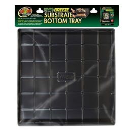 Zoo Med Nano Breeze Substrate Bottom Tray Black 10 in x 10 in