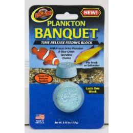 Zoo Med Plankton Banquet Fish Feeding Block 0.45 oz Regular 100 Count