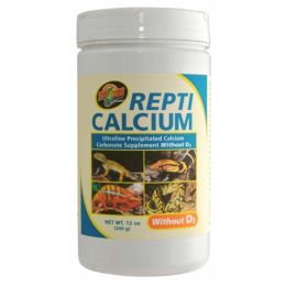 Zoo Med Repti Calcium without Vitamin D3 Reptile Supplement 12 oz