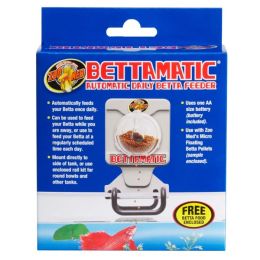 Zoo Med Bettamatic Automatic Daily Betta Fish Food Feeder White