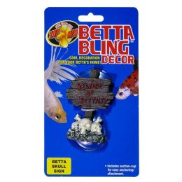 Zoo Med Betta Bling Skull Sign Multi-Color