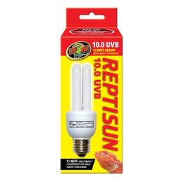 Zoo Med ReptiSun 10.0 UVB Desert Compact Fluorescent Lamp Mini White 13 Watt