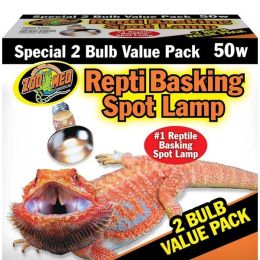 Zoo Med Repti Basking Spot Lamp 50 Watt, 2 Pack