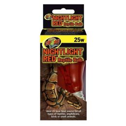 Zoo Med Nightlight Red Reptile Bulb Red 25 Watt