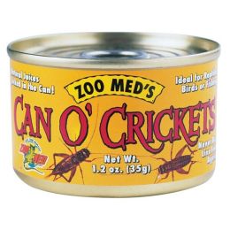 Zoo Med Can O' Adult Crickets Reptile Wet Food 1.2 oz