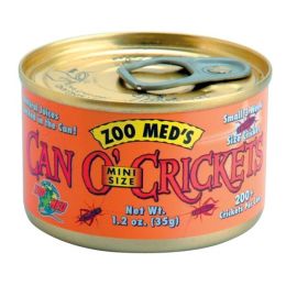 Zoo Med Can O' Mini Crickets Reptile Wet Food 1.2 oz