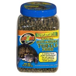 Zoo Med Natural Sinking Mud & Musk Turtle Dry Food 10 oz