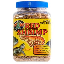 Zoo Med Sun-Dried Large Red Shrimp Reptile Food 2.5 oz