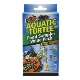 Zoo Med Aquatic Turtle Food Sampler Value Pack Display