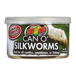 Zoo Med Can O' Silkworms Reptile Wet Food 1.2 oz