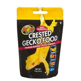 Zoo Med Crested Gecko Food Premium Blended Tropical Fruit Dry Food 2 oz