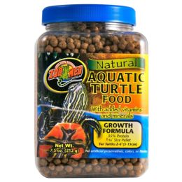 Zoo Med Natural Aquatic Turtle Food Growth Formula Dry Food 7.5 oz