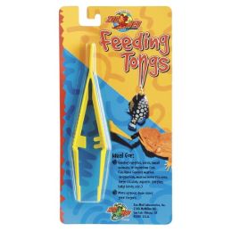 Zoo Med Deluxe High Quality Feeding Tongs Yellow 6 in