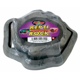 Zoo Med Combo Repti Rock Food and Water Dish Black Small