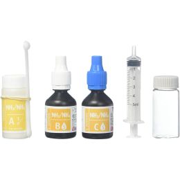 Red Sea Marine Care Test Kit Ammonia: 100 tests Nitrate: 50 tests Nitrite: 50 tests pH: 100 tests Alkalinity: 55 tests