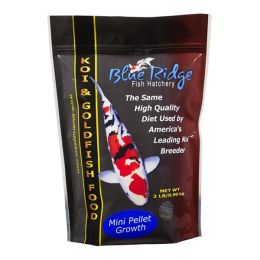 Blue Ridge Fish Hatchery Growth Formula Pellet Fish Food for Koi and Goldfish 2 lb Mini