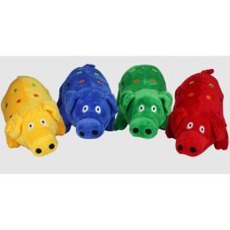 Multipet Globlets Plush Dog Toy Pig Assorted 9 in