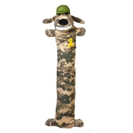 Multipet Loofa Support Our Troops Dog Toy Multi-Color 18 in